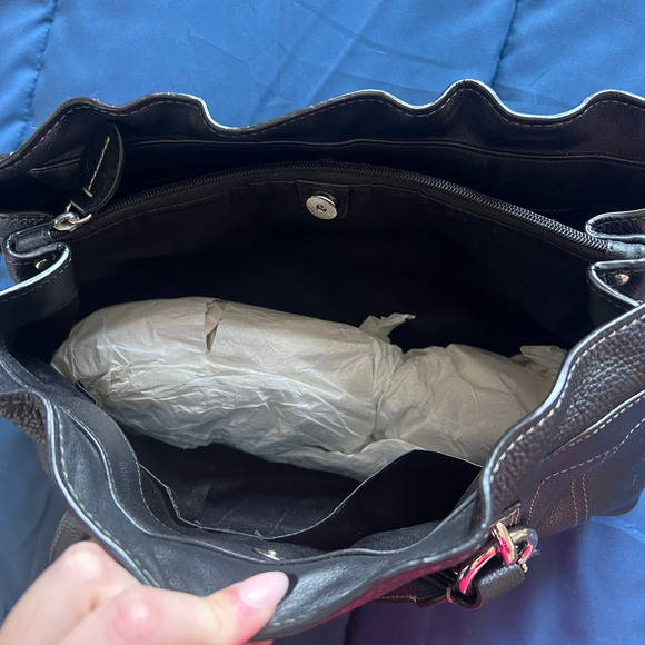 Coach | Black Leather Satchel Bag - Picture 5 of 12